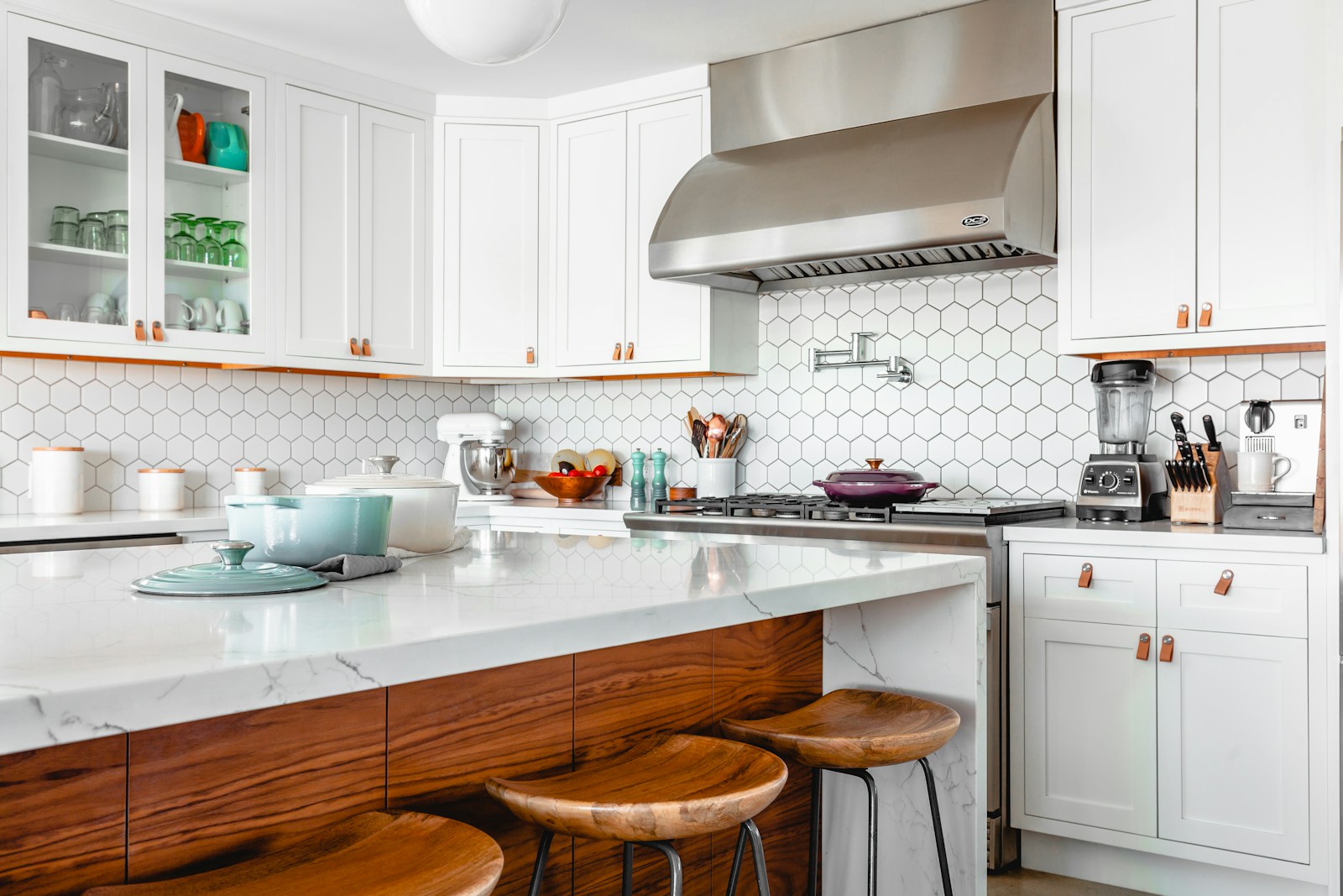 Elegant renovated home with an open kitchen and carefully crafted interiors